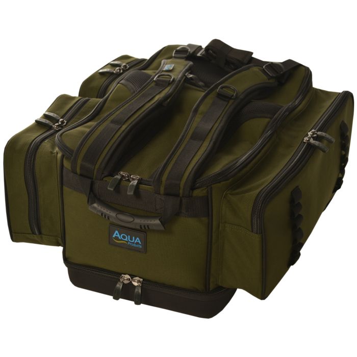 Aqua Black Series Deluxe Roving Rucksack Laid Down