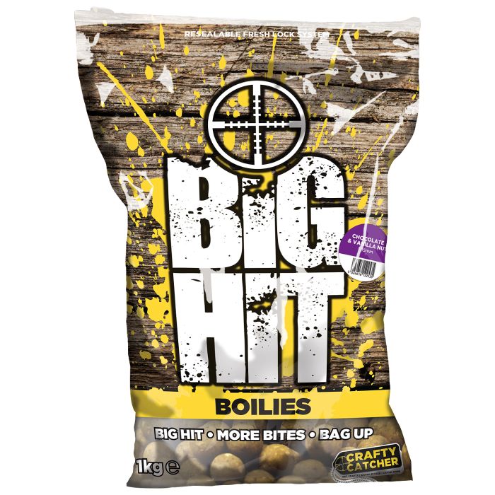 Crafty Catcher Big Hit Boilies 1kg Chocolate & Vanilla Nut