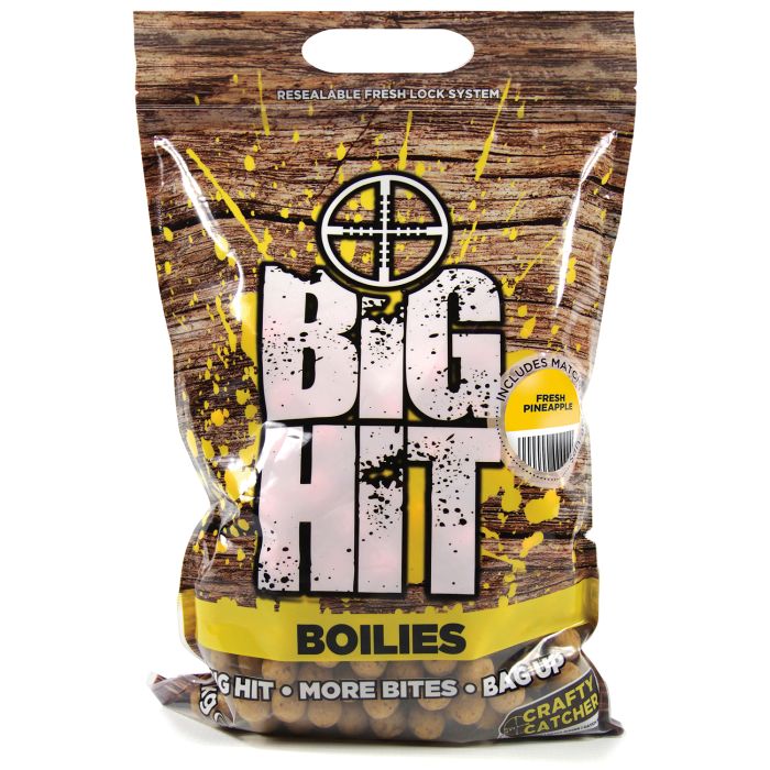 Crafty Catcher Big Hit Boilies 2kg Fresh Pineapple
