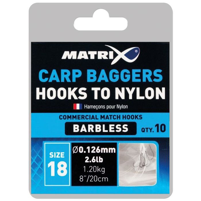 Matrix Carp Baggers Hooks To Nylon