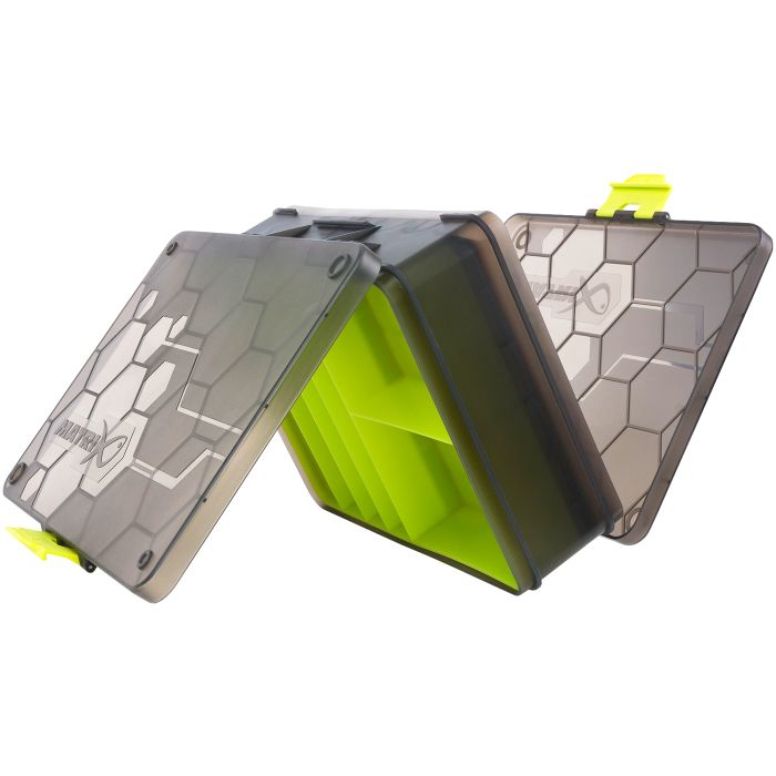 Matrix Double Sided Feeder & Tackle Box Open