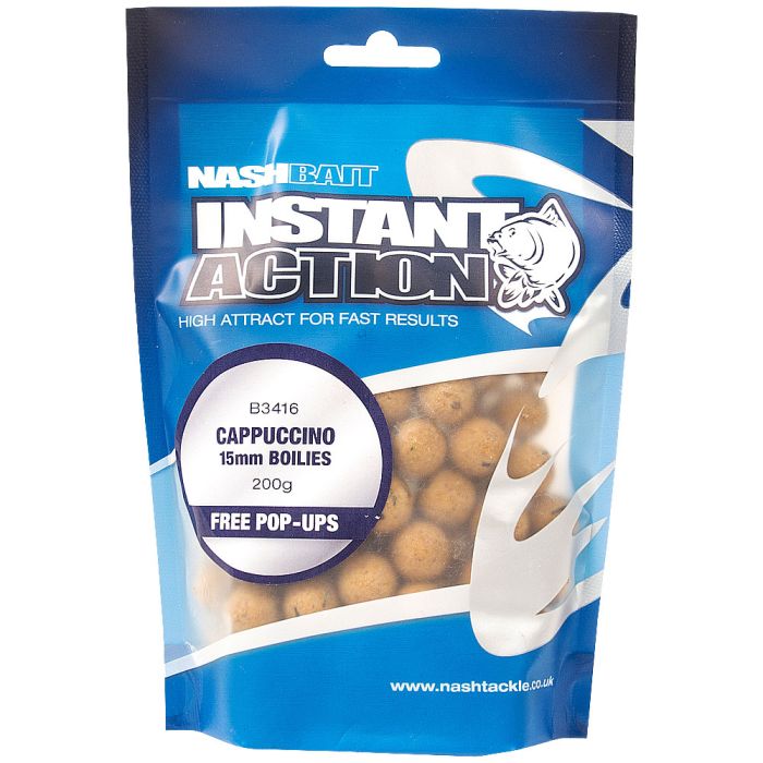 Nash Instant Action Cappuccino Boilies 15mm