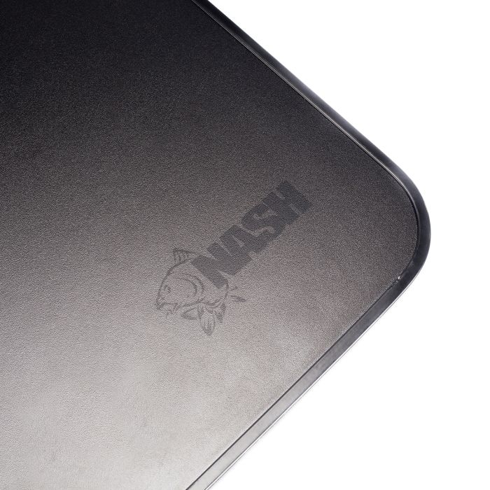 Close Up Of Nash Logo On Bank Life Bivvy Table