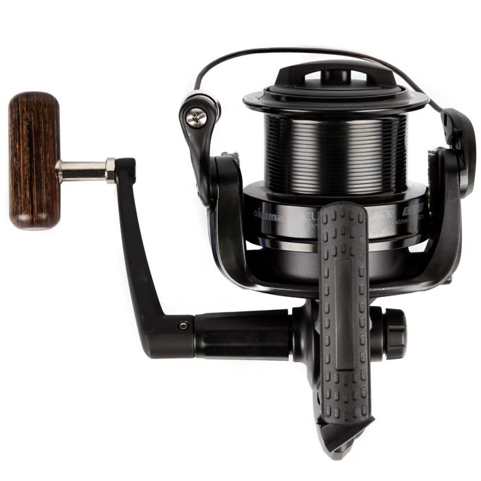 Okuma Custom Black Reel Top View