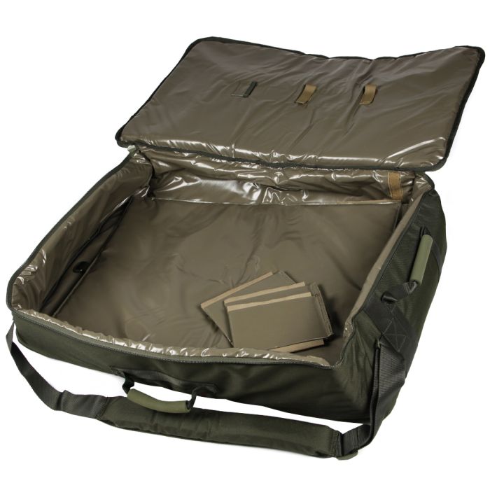 Saber Large Deluxe Bait Boat Bag Open