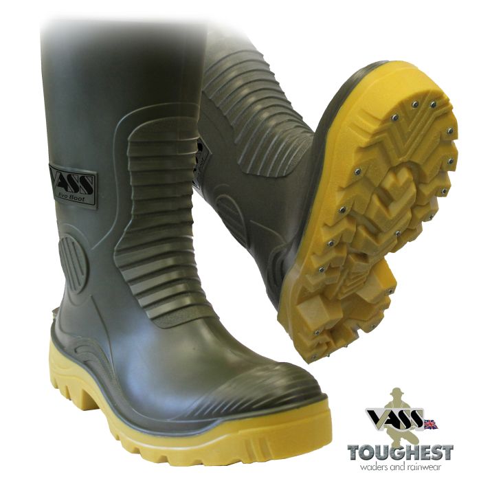 Vass Pvc Vass 740E SuperNova Mega-Studded Heavy Duty PVC Chest Wader with Knee ...