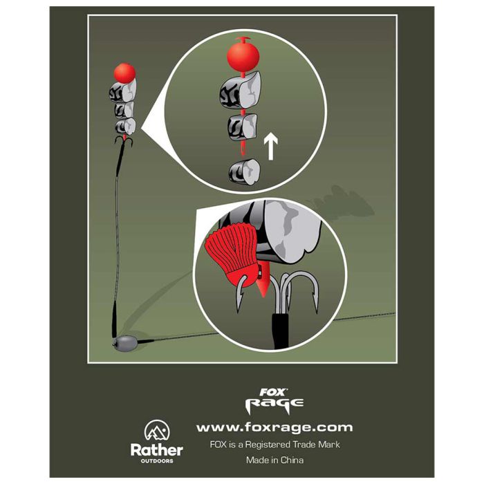 Kit Kebab Fox Rage Predator Deadbait – 4 Pezzi Per Pesca Al Luccio – FACO45