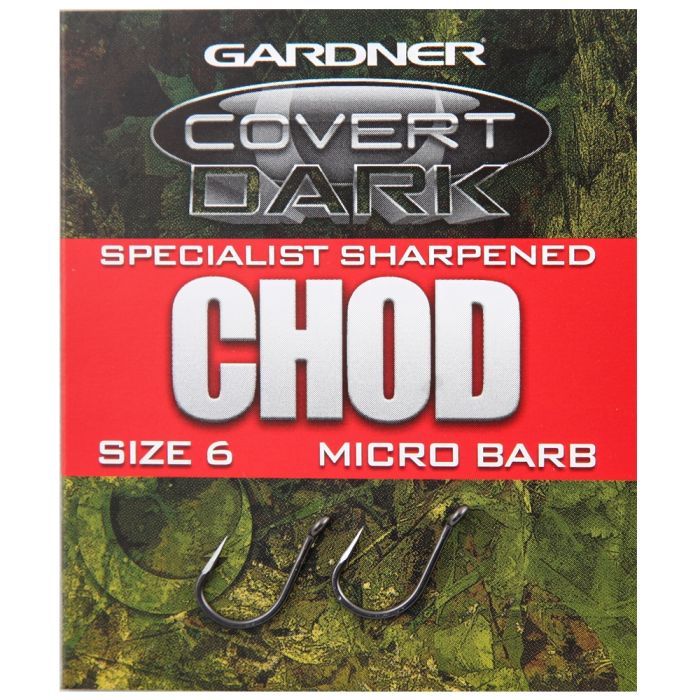 Gardner Specialist Sharpened Covert Dark Chod Hooks