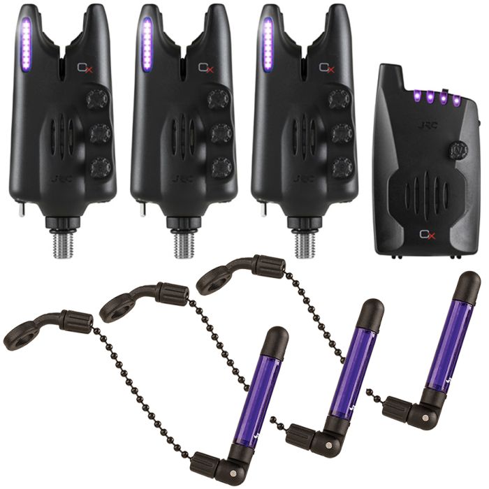 JRC Special Edition Radar CX Alarm and Kurve Slim Indicator 3 Rod Set Purple