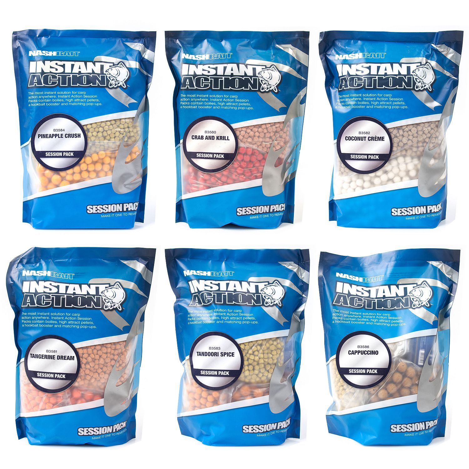 Nash Instant Action Boilie Session Pack