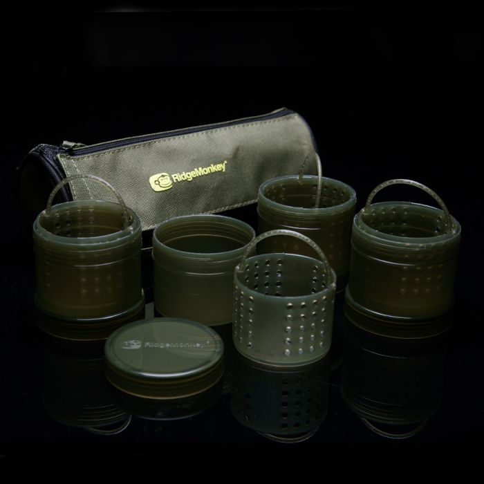 RidgeMonkey Modular Hookbait Pots On Black