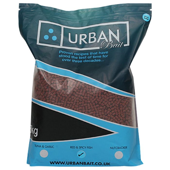 Urban Bait Red Spicy Fish Pellets 5kg