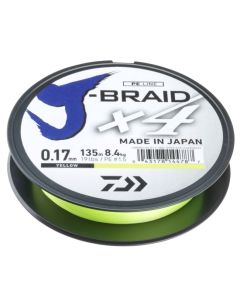 Daiwa J-Braid X4 Gevlochtenlijn Yellow 135m