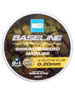 Nash Baseline UV Yellow Sinking Gevlochten Lijn