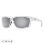 Costa Del Mar Cut  Sunglasses Crystal Frame Silver Lenses