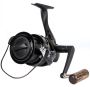Okuma Custom Black Reel Angled View