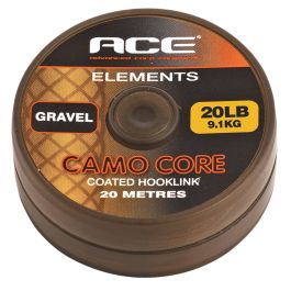Tresse Pêche CAMO-CORE ACE - 20lb / 9.1kg, 20m, Hooklink Silt, Neuve